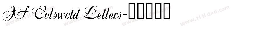 JF Cotswold Letters字体转换